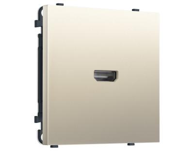 Комплект механизма розетки HDMI 2.1 SIGMA Шёлк 30V/900MS 4K-120HZ 8K-60Hz QUANT PRO Ambrella Volt MS554030 (SP5540, PR223)