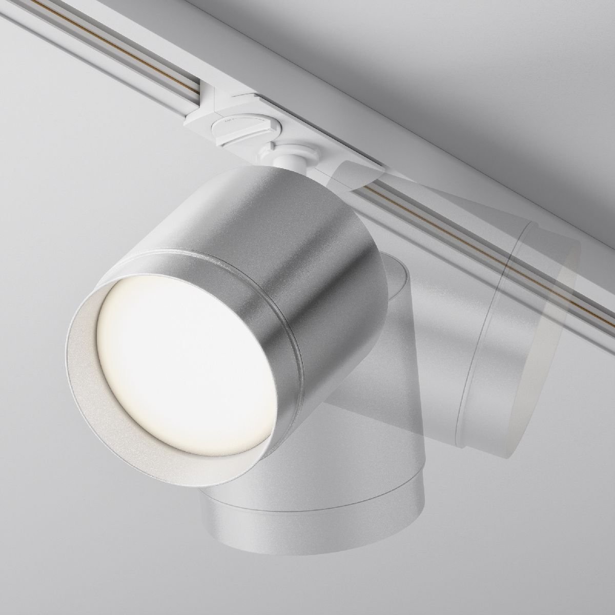 Трековый однофазный светильник Maytoni Polar TR088-1-GX53-S