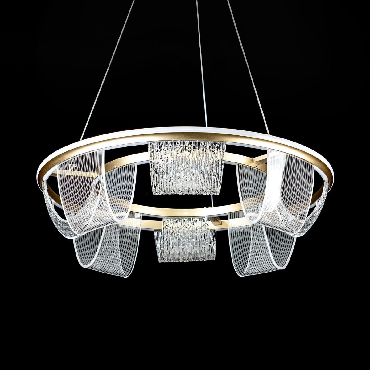 Подвесная люстра LED4U L7706-630 GD