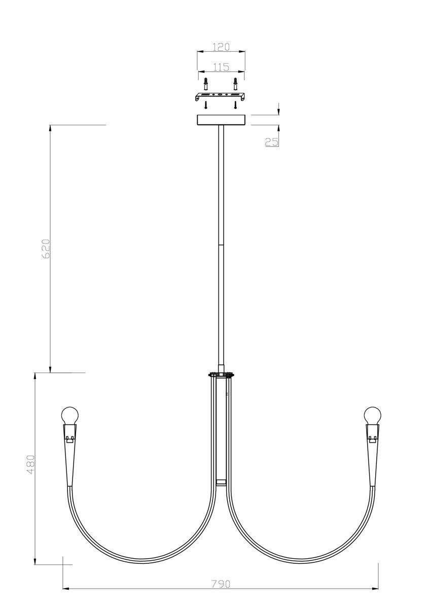 Подвесная люстра Freya Branches FR5253PL-08BS