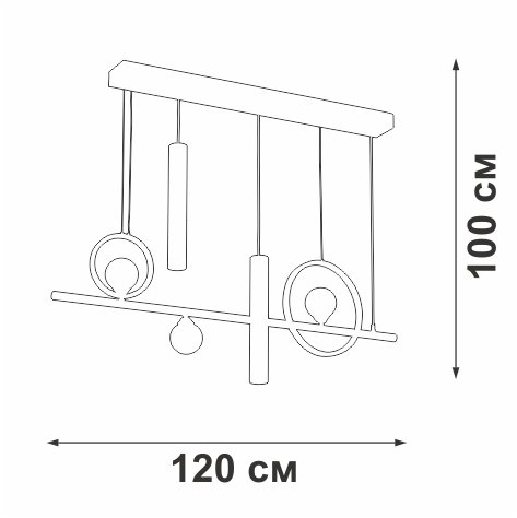 Подвесная люстра Vitaluce V3095-0/5S