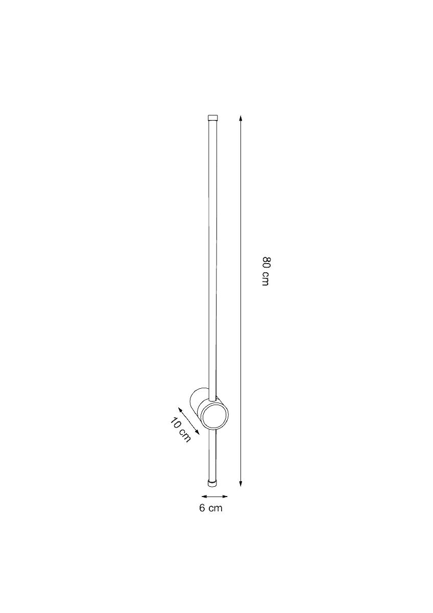 Настенный светильник Arte Lamp Atmos A5409AL-1BK