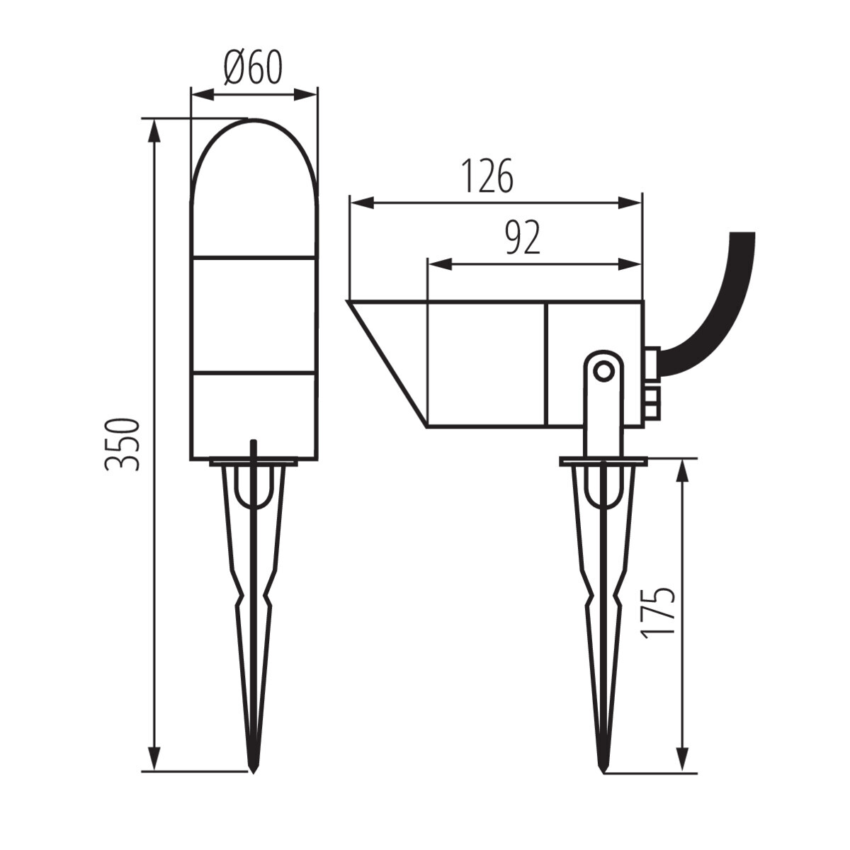 Грунтовый светильник Kanlux Griblo 36432