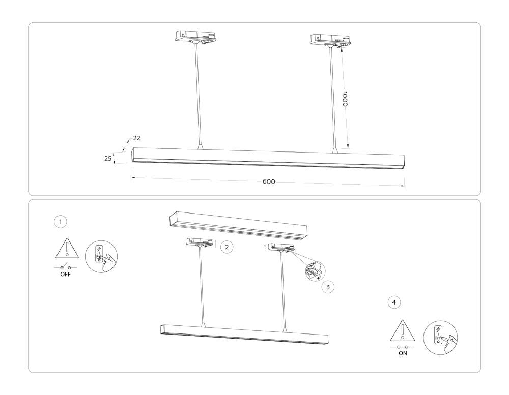 Трековый однофазный светильник Ambrella Light Track System GL6783