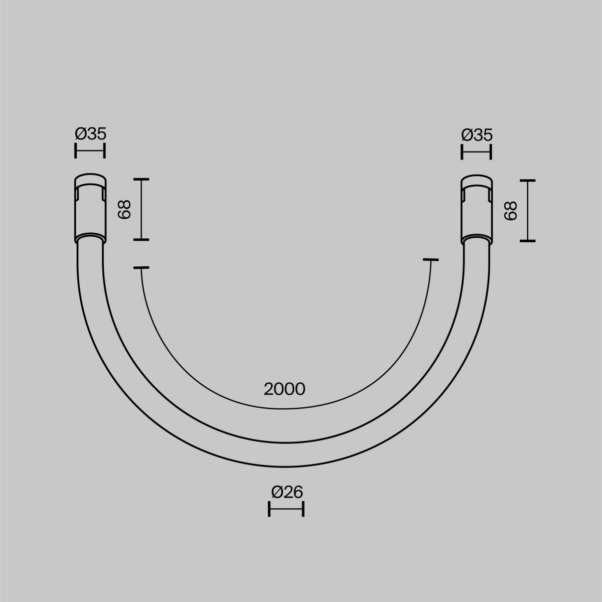 Трековый магнитный светильник Maytoni Technical Tau Flarity TR154-1-27W4K-BS