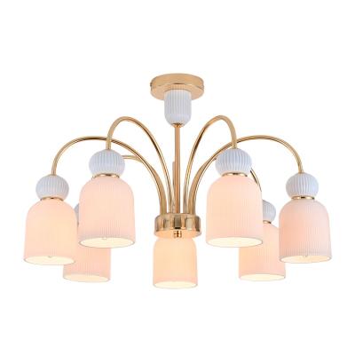 Люстра на штанге Indigo Lucea 13042/7R Gold V000627