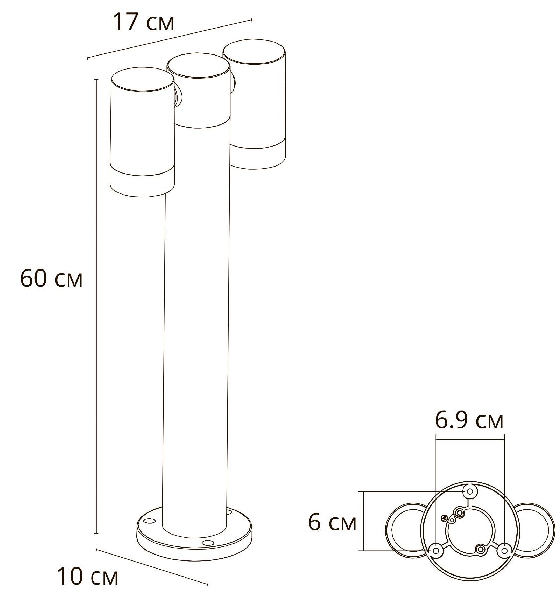 Ландшафтный светильник Arte Lamp Mistero A3302PA-2BK