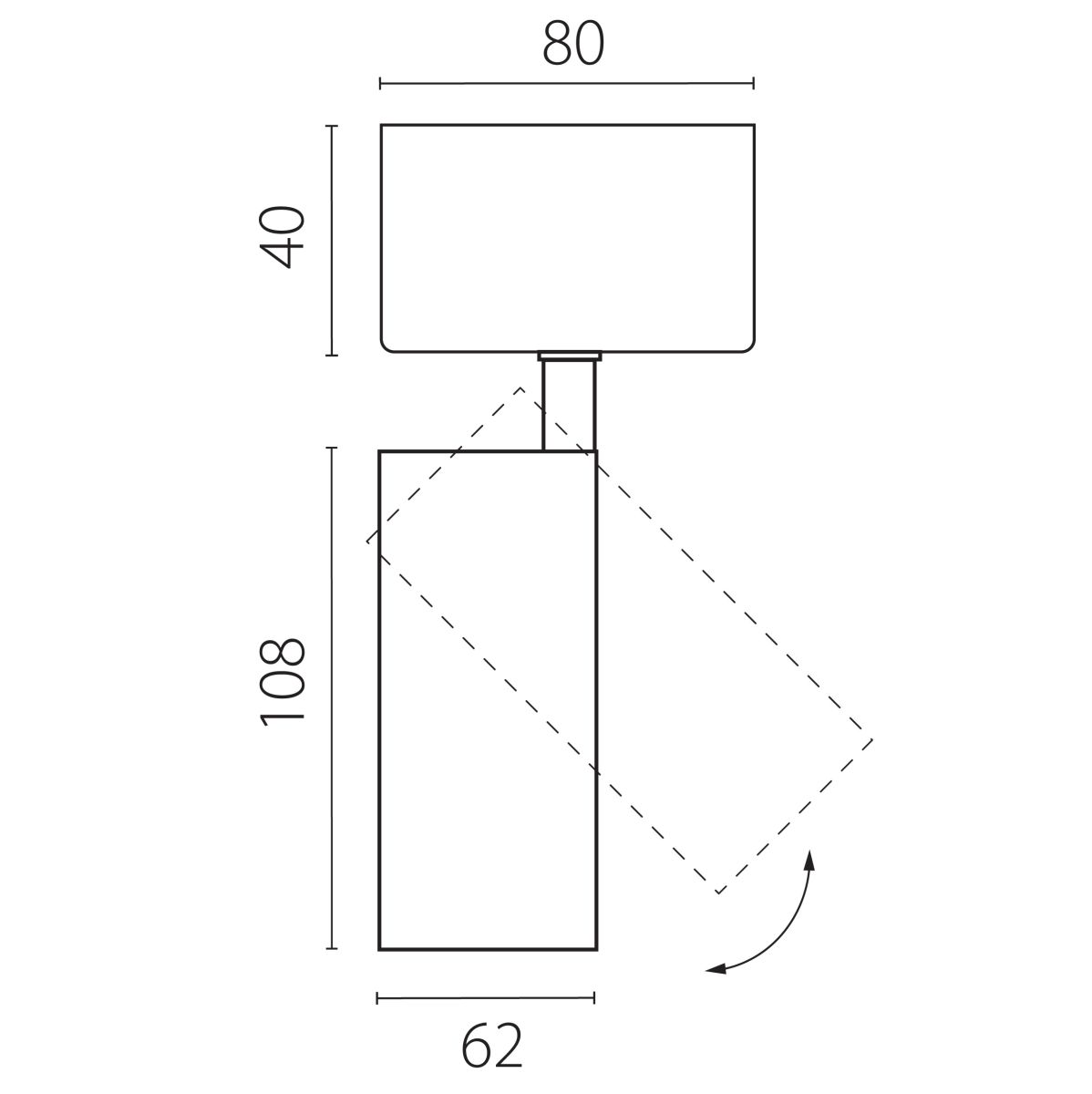 Накладной светильник Lightstar Alta Base A5137SO