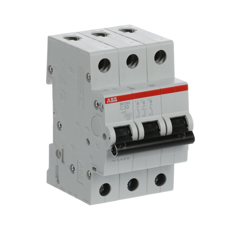 Автоматический выключатель ABB SH203 3-полюсный C20 6кА