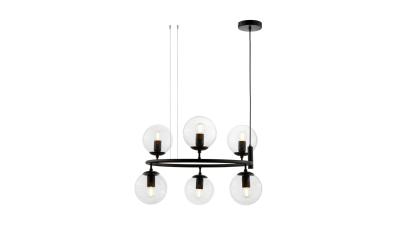 Подвесная люстра Lumina Deco Ceredo LDP 6034-6 RND BK Подвесная люстра Lumina Deco Ceredo LDP 6034-6 RND BK