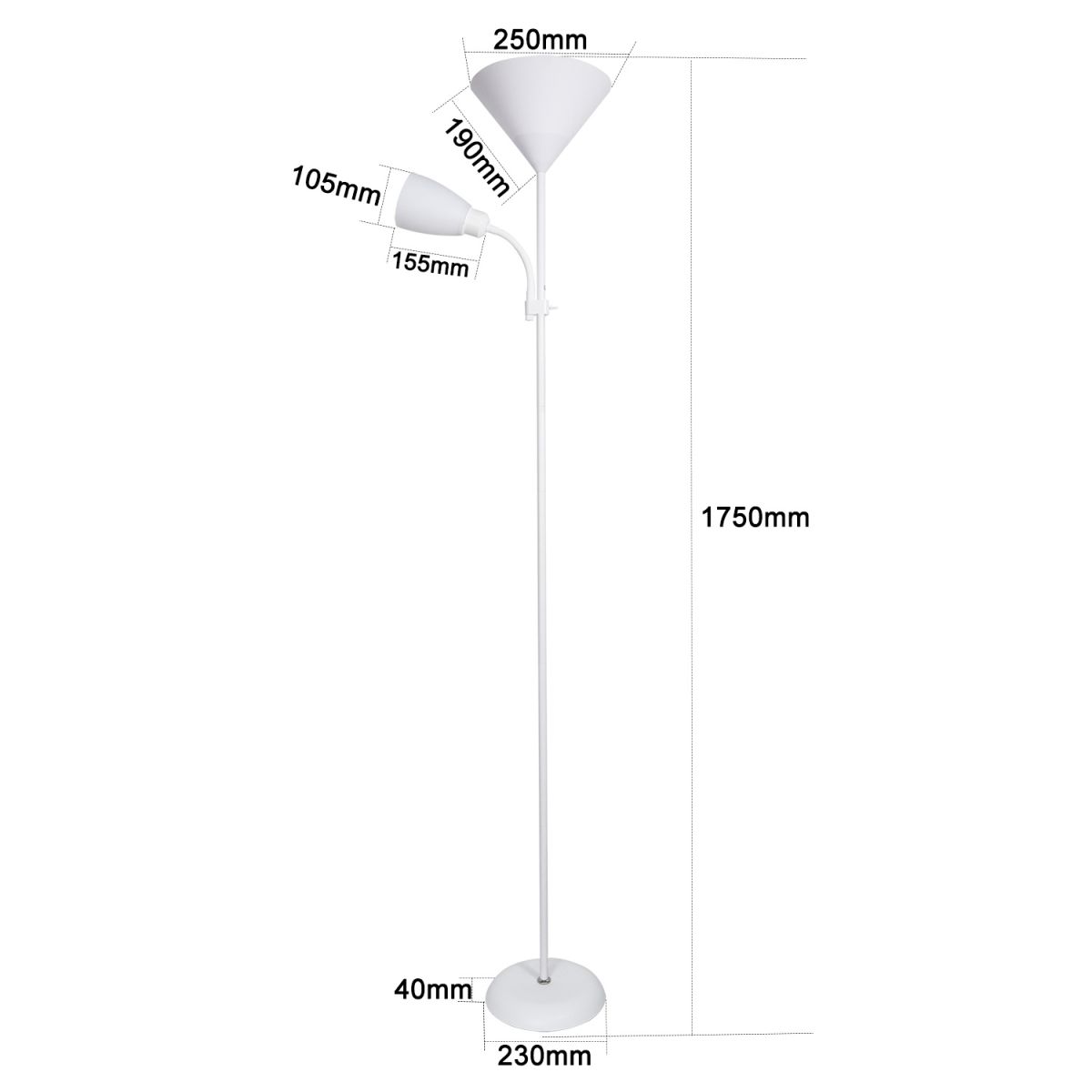 Торшер Reluce 00306-0.7-02 BK