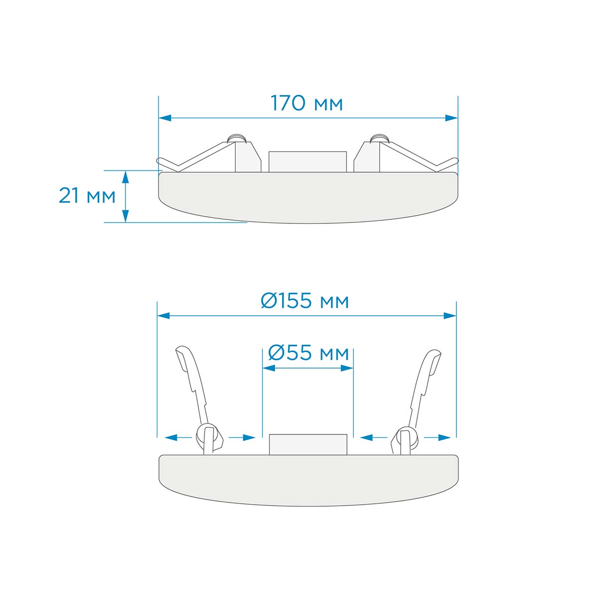 Встраиваемая светодиодная панель безрамочная Apeyron FLP 06-108