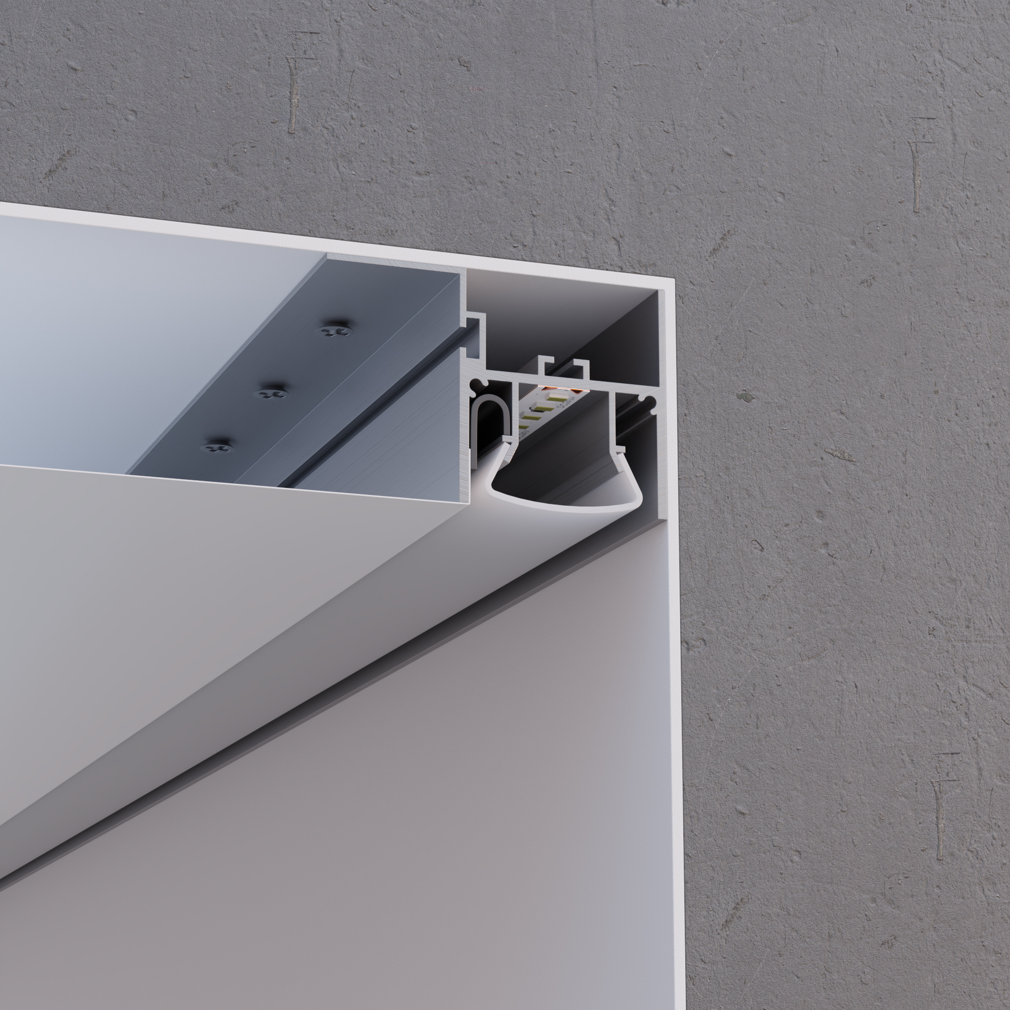 Алюминиевый профиль для натяжного потолка Apeyron 08-54