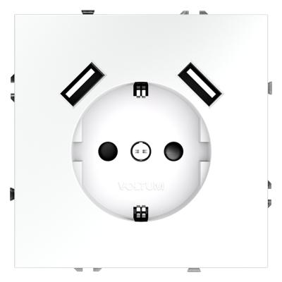 Розетка с USB Voltum S70 VLS040402