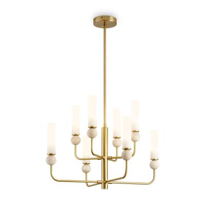 Люстра на штанге Freya Sunspot FR5482CL-08BS