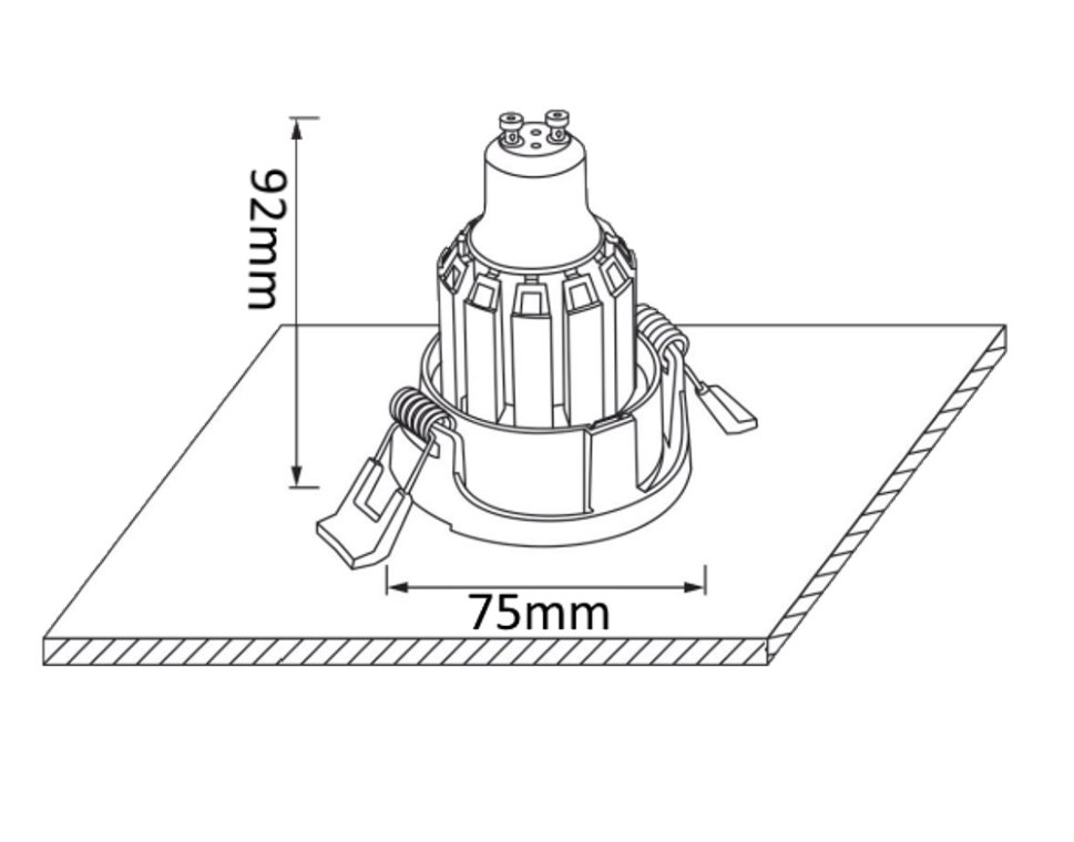 Встраиваемый светильник Crystal Lux CLT 003 CLT 003C1 WH