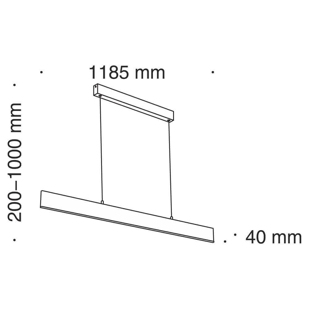 Подвесной светодиодный светильник Maytoni Step P010PL-L30B4K