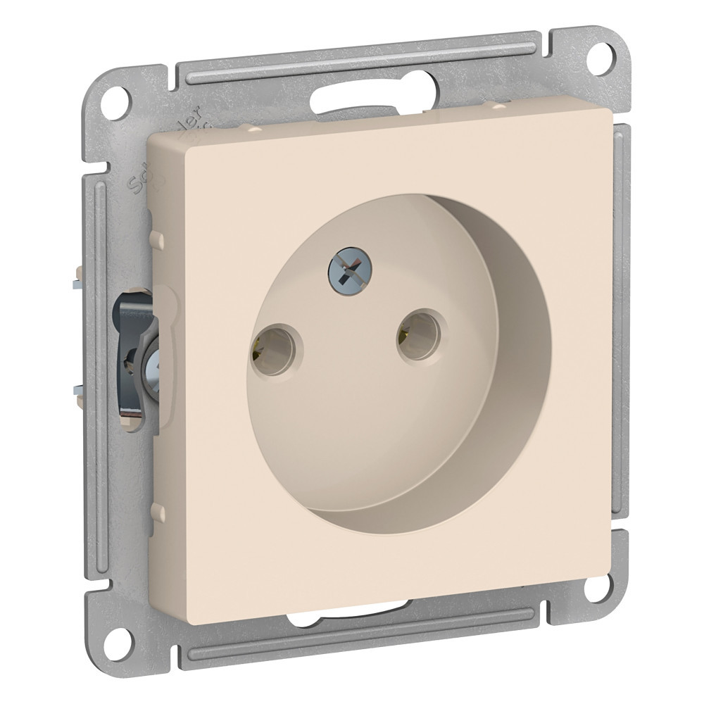 Розетка б/з, 16А, механизм Systeme Electric AtlasDesign Беж ATN000241