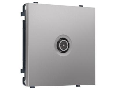 Комплект механизма TV розетки проходной SIGMA Сталь матовый 5-1000 MHz 4dB QUANT PRO Ambrella Volt MS513030 (SP5130, PR211)