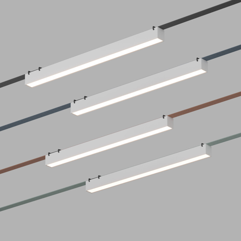 Трековый однофазный светильник Denkirs Belty linear DK5676-WH