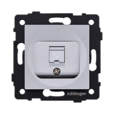 Розетка телефонная RJ11, серый Kollinger REA-009GY для Aspekt, Eleganz, Reflex