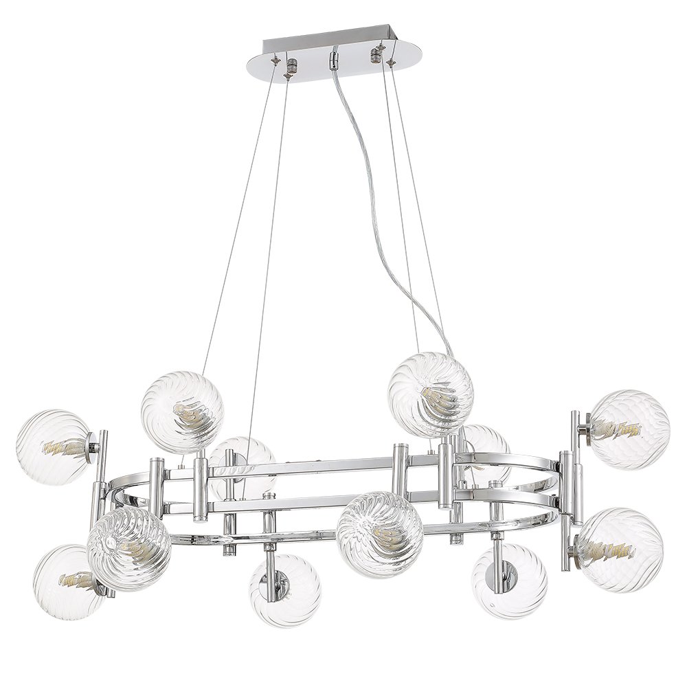 Подвесная люстра Crystal Lux LUXURY SP12L CHROME