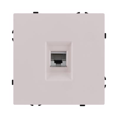 Розетка Ethernet RJ45 Cat.6, кашемир матовый Kollinger Eclipse EC-017CM