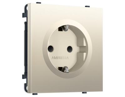 Комплект механизма электрической розетки SIGMA Шёлк 50Hz 2P+E с/з с/ш 16A-250V QUANT PRO Ambrella Volt MS547010 (SP5470, PR141)