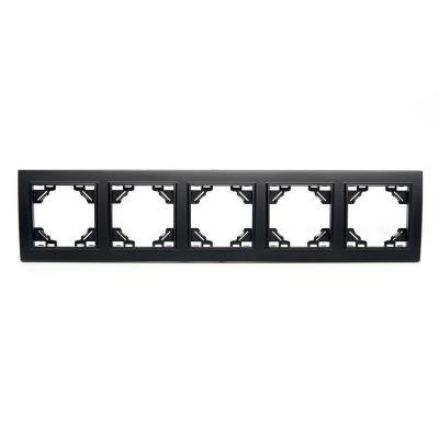 Рамка 5-постовая Stekker Эрна черный PFR00-9005-03 39622 Рамка 5-постовая Stekker Эрна черный PFR00-9005-03 39622