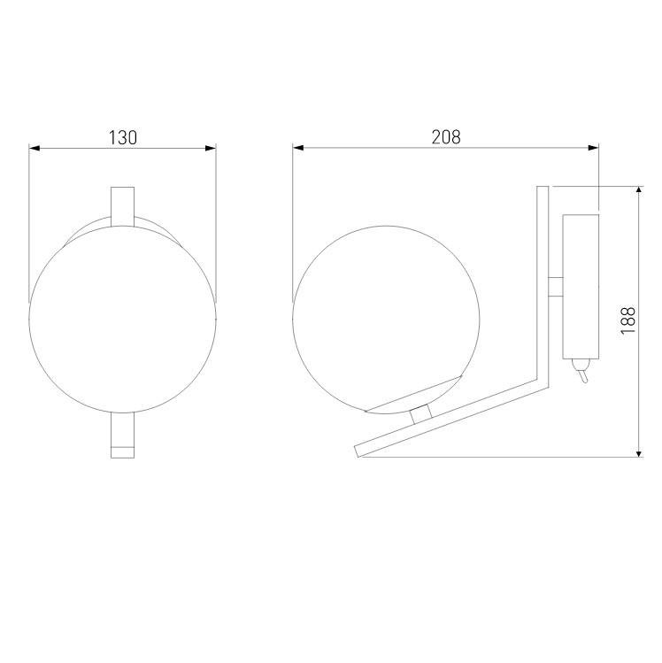 Бра Eurosvet Shape 70131/1 хром