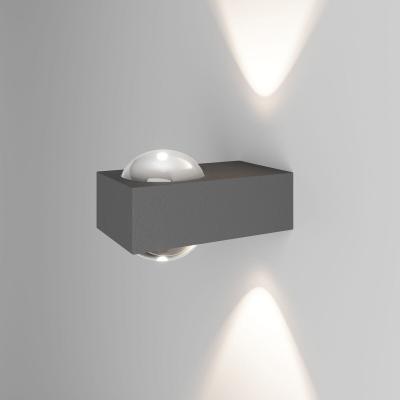 Уличный настенный светильник Elektrostandard Lenses серый 35191/W 4690389216459 a070452