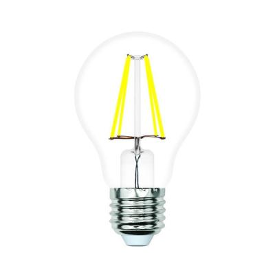 Лампа светодиодная филаментная Volpe E27 6W 4000K прозрачная LED-A60-6W/4000K/E27/CL/SLF UL-00008299