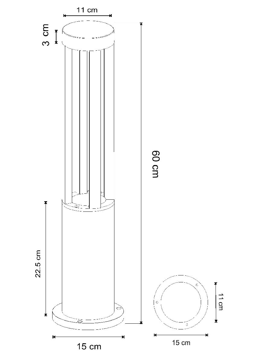 Ландшафтный светильник Arte Lamp Thuban A1060PA-1BK