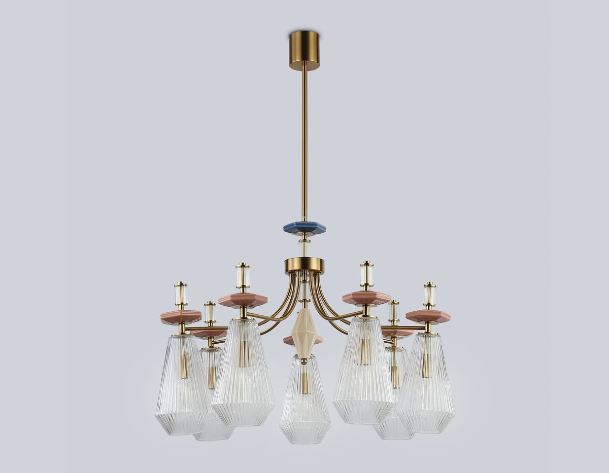 Люстра на штанге Ambrella Light High Light Ceramo Modern LH53184