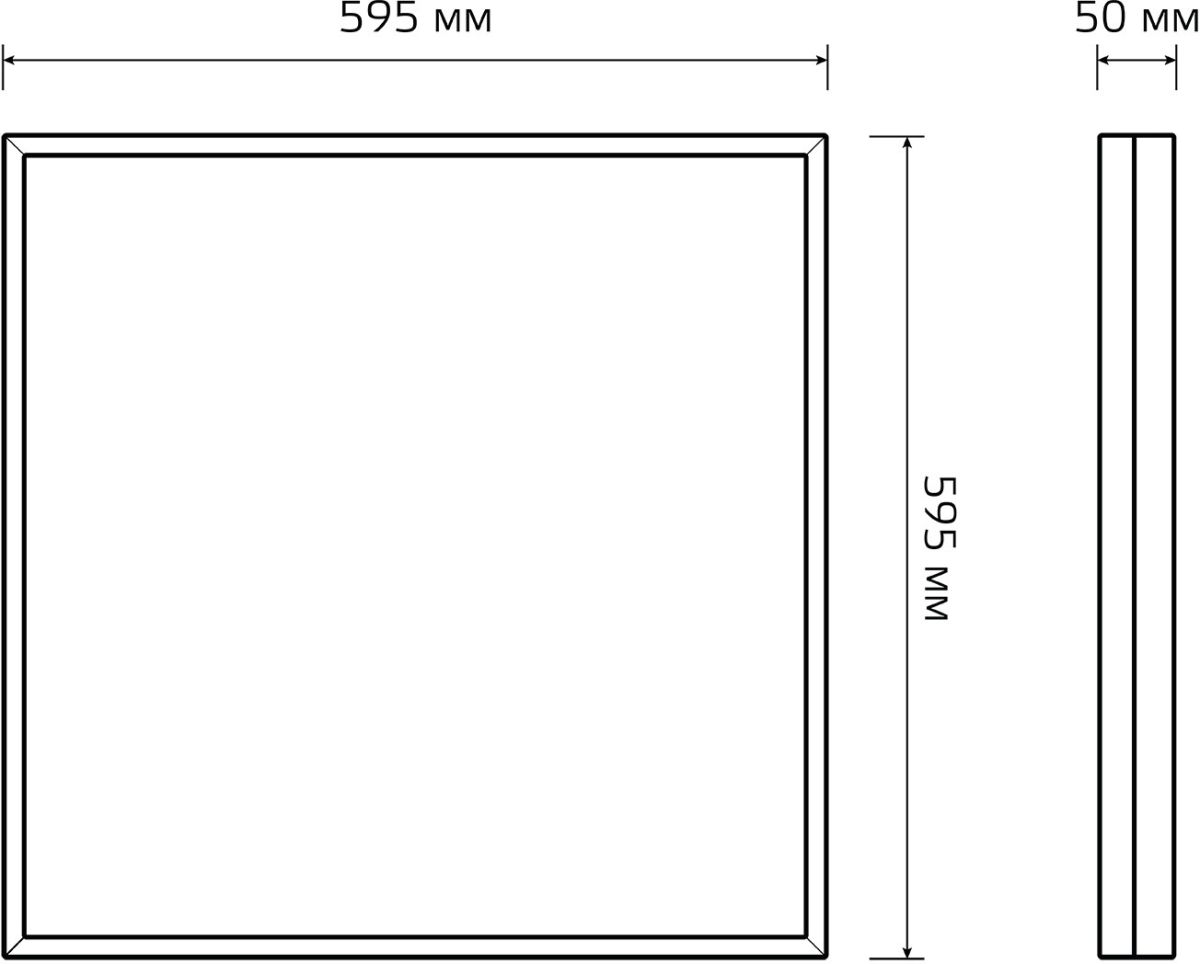 Светодиодная панель Gauss Mir G1-A0-00070-01GA2-4003040