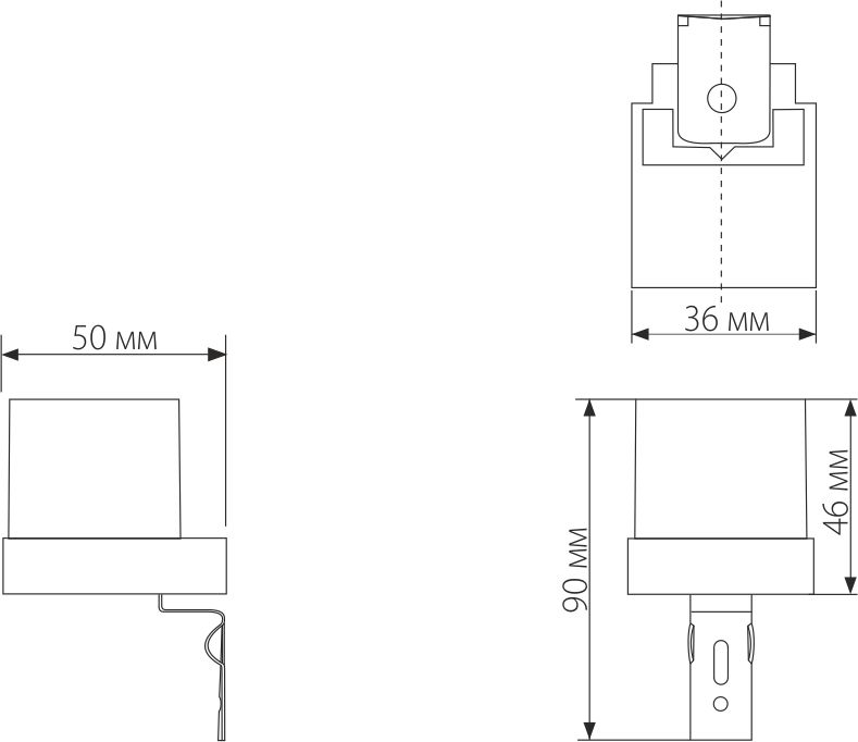 Датчик освещенности SNS-L-06 1200W IP44 Белый 4690389032011