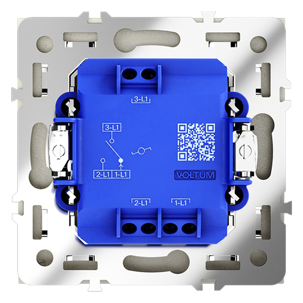 Проходной переключатель одноклавишный Voltum S70 VLS010305