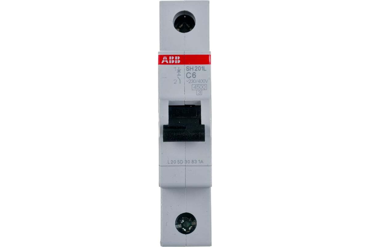 Автоматический выключатель ABB SH201L 1-полюсный  C6 4,5кА