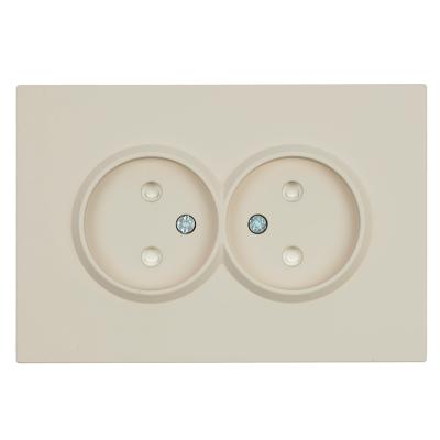 Розетка 2-местная с защитной шторкой Stekker Эмили б/з 250В 16А RST16-5116-08 кашемир soft touch 49903