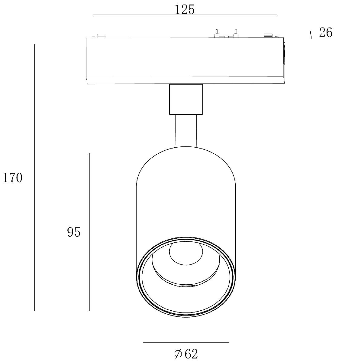 Трековый светильник SWG PRO SL-SLIM-SPBL-20-CCT 022090