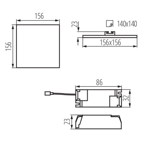 Встраиваемый светильник Kanlux Arel Led DL 14W-NW 29590