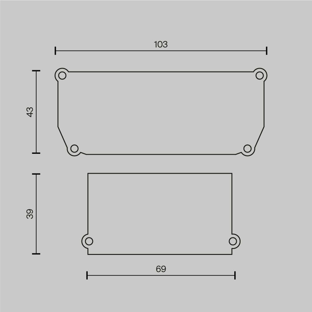 Заглушка Maytoni Technical (4 шт) ALM012EC-SC-W