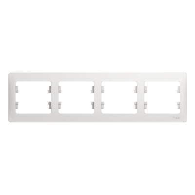 Рамка 4-ая Systeme Electric Glossa Белый GSL000104