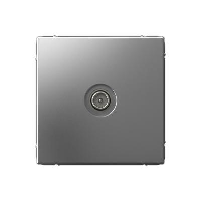TV Розетка оконечная 1DB Systeme Electric ArtGallery Сталь GAL000991