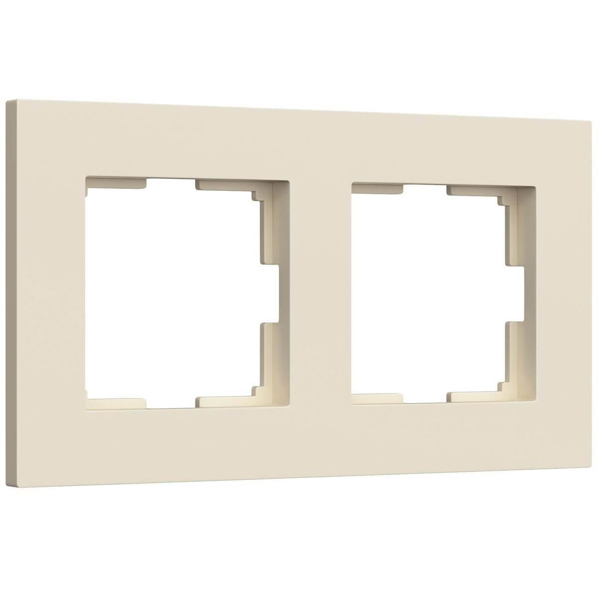 Рамка на 2 поста Werkel Slab айвори матовый W0022962 4690389193392