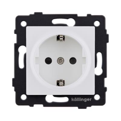 Розетка штепсельная SCHUKO 16A/250 В, белый матовый Kollinger REA-002WM для Aspekt, Eleganz, Reflex