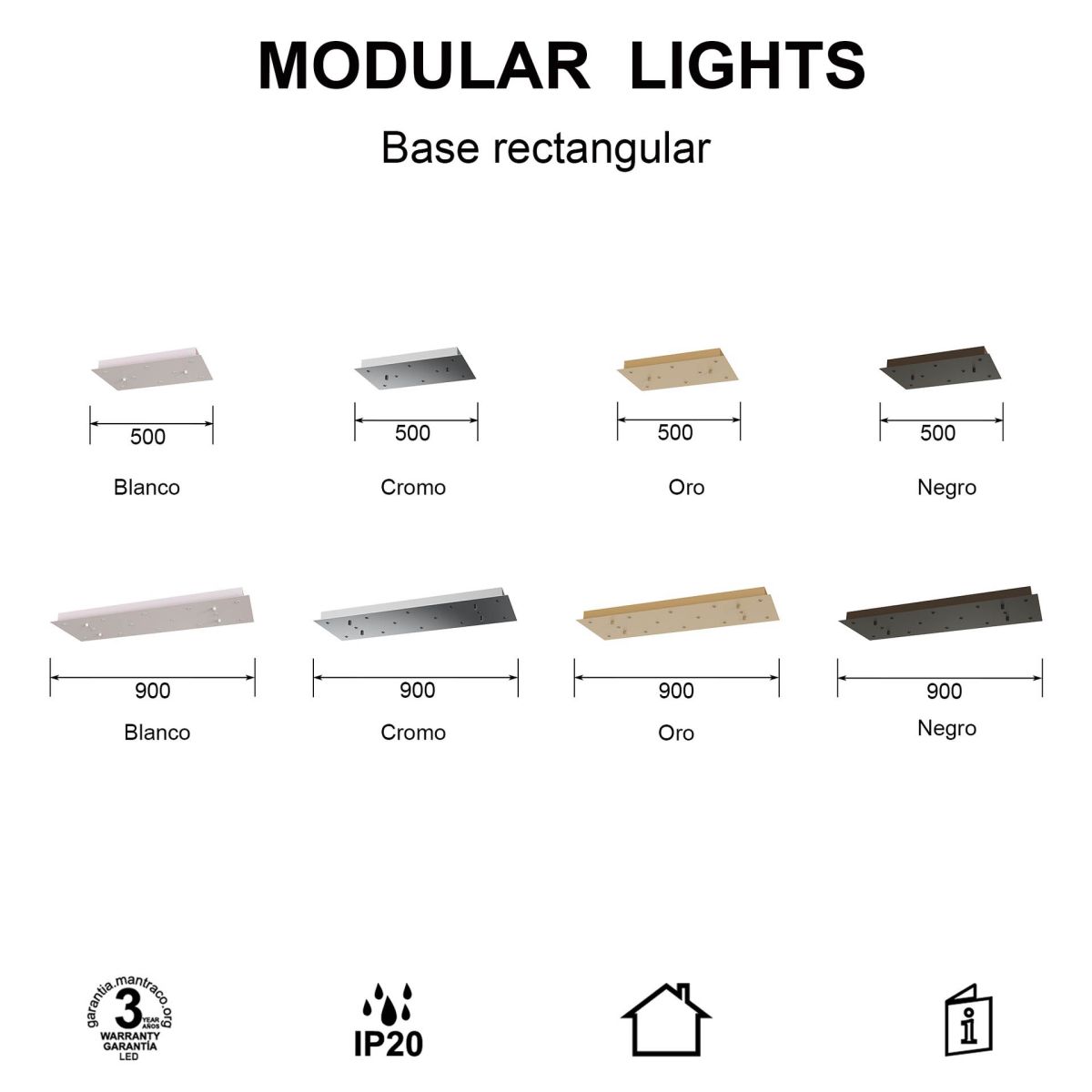 Основание потолочное 14L Mantra Modular Light Florones 9392