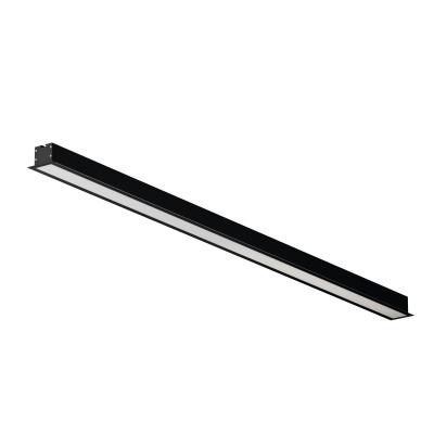 Линейный встраиваемый светильник Maytoni Technical 3000K 50x35 (Черный, 1 м) LL313011