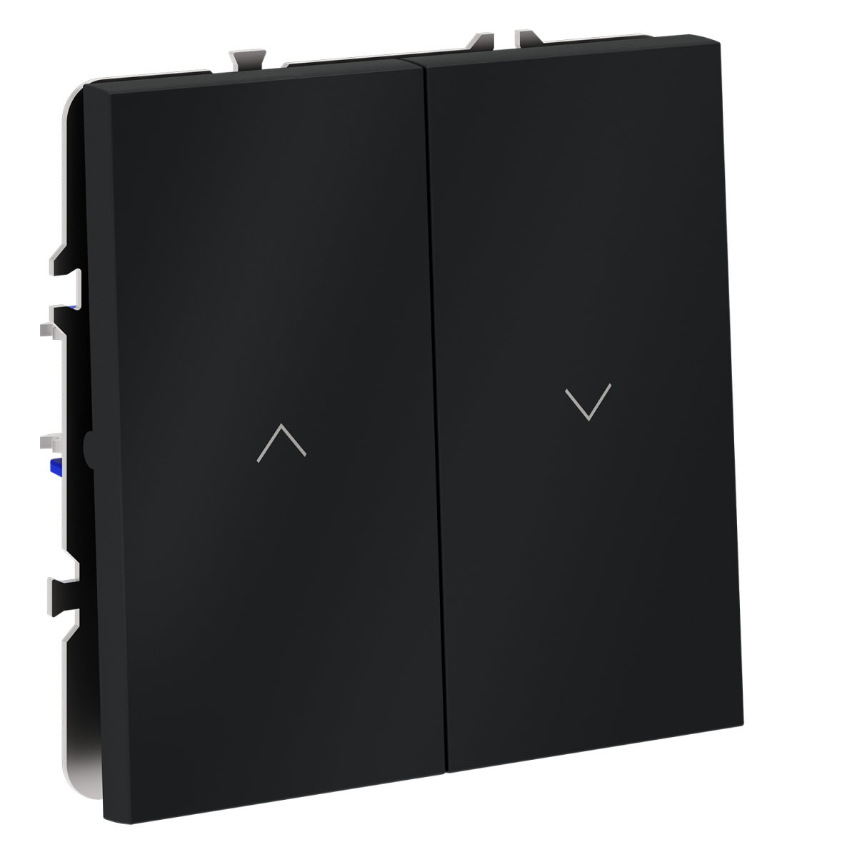 Выключатель встраиваемый Voltum S70 для жалюзи 10А, (графит) VLS020707