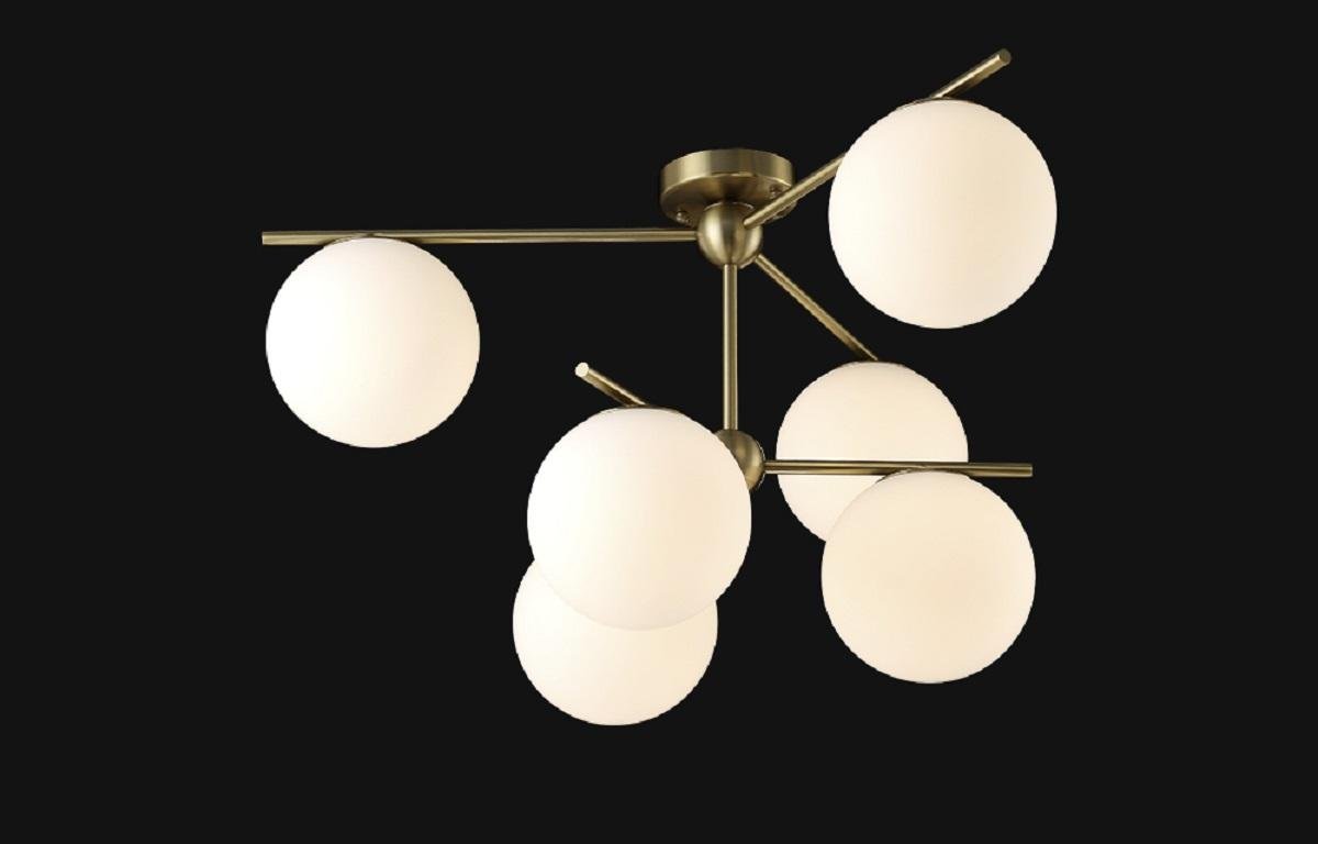Подвесная люстра Crystal Lux FELIZ SP-PL6 BRONZE/WHITE - Elektrostandard.net Подвесная люстра Crystal Lux FELIZ SP-PL6 BRONZE/WHITE